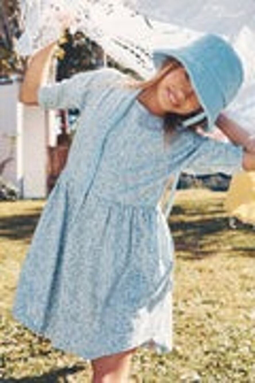 Huxbaby Girls Floral Organic Cotton Summer Dress size 4